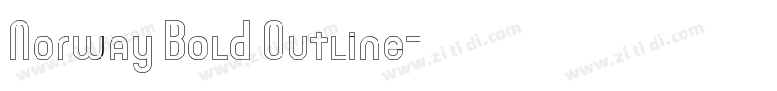 Norway Bold Outline字体转换